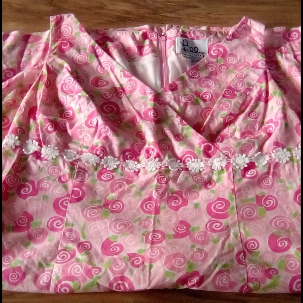 Lilly Pulitzer Rolls Royce Pink Snail Sundress MP
